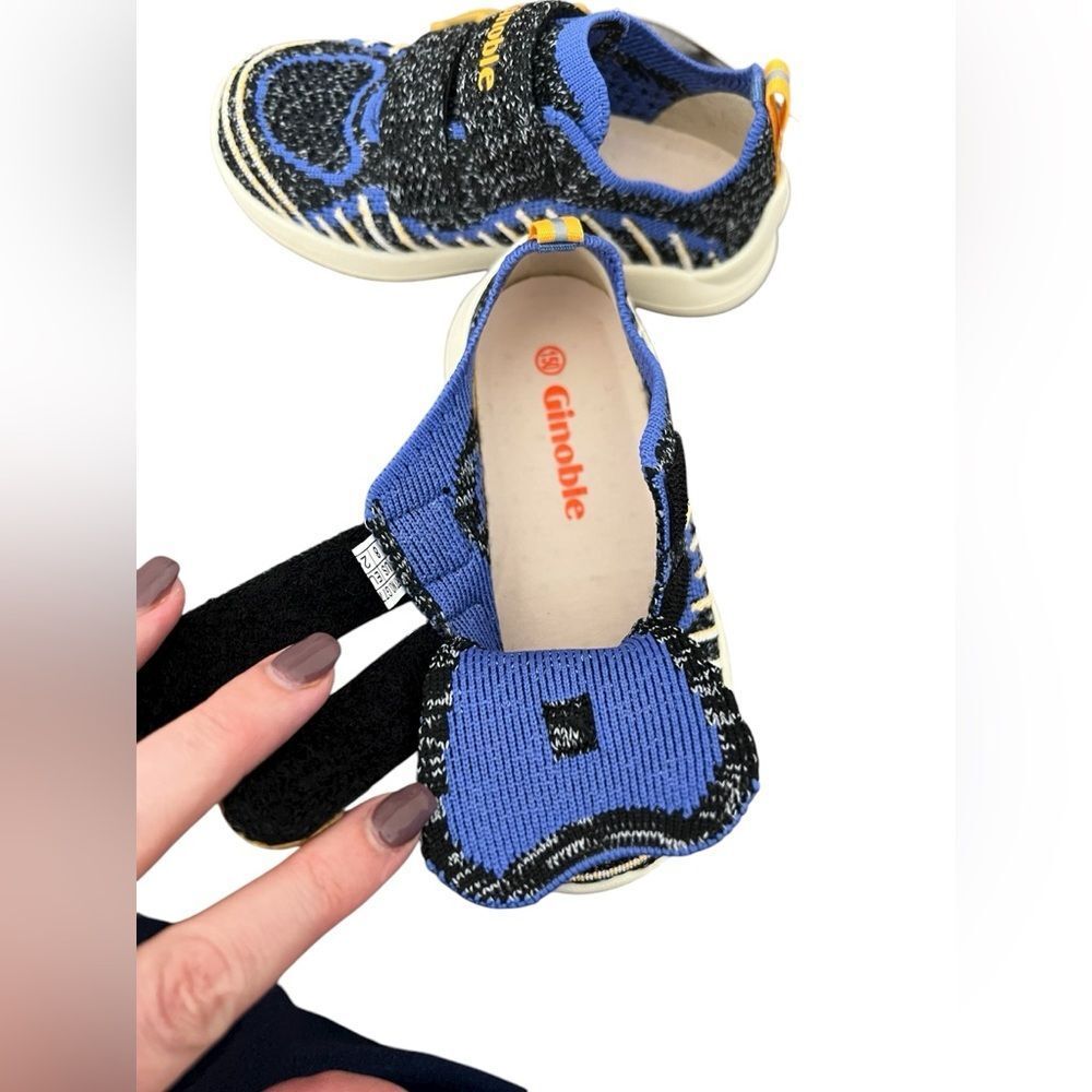 💘GINOBLE Kids Blue and Yellow Shoes size 8 - Picture 6 of 6